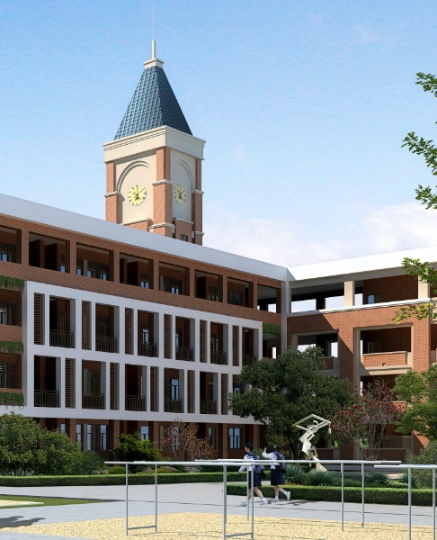 Outside view of dental school building