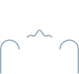 Animated icon of tooth within receding gums