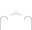 Icon of tooth within receding gums